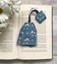 Bookmark, floral tea bag bookmark