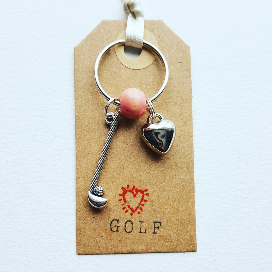 Golf and Heart Charm Kering