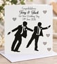 Personalised Same Sex Wedding Card for Two Grooms-Congratulations Card - Image 1