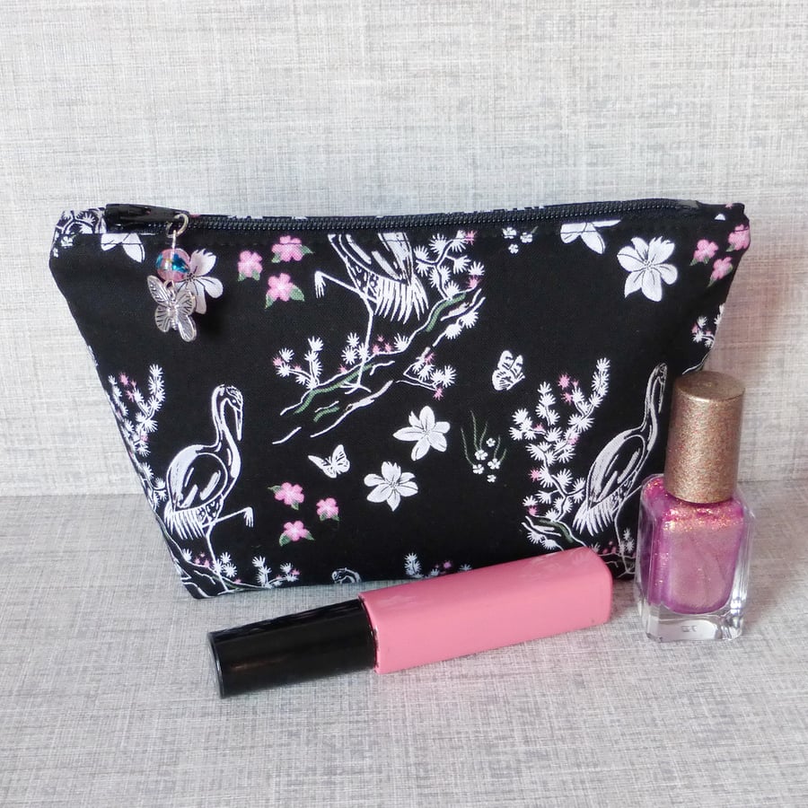 Make up bag, zipped pouch, cosmetic bag