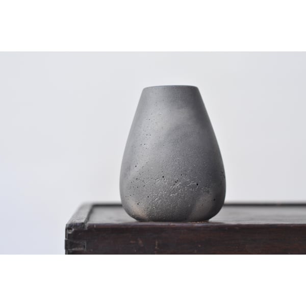 Little handmade concrete vase. Cement Joss Stick Holder