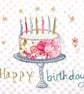 Star Cake, handmade birthday card - Image 2