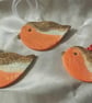 Handpainted Clay Rustic Robin Hanging - Image 2