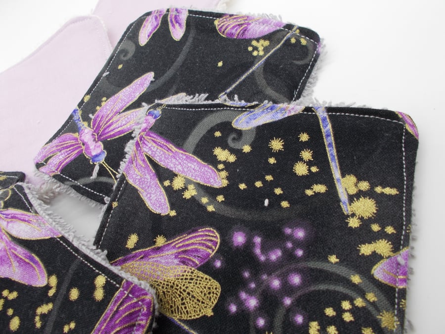 7 Reusable Face Wipes - Dragonfly