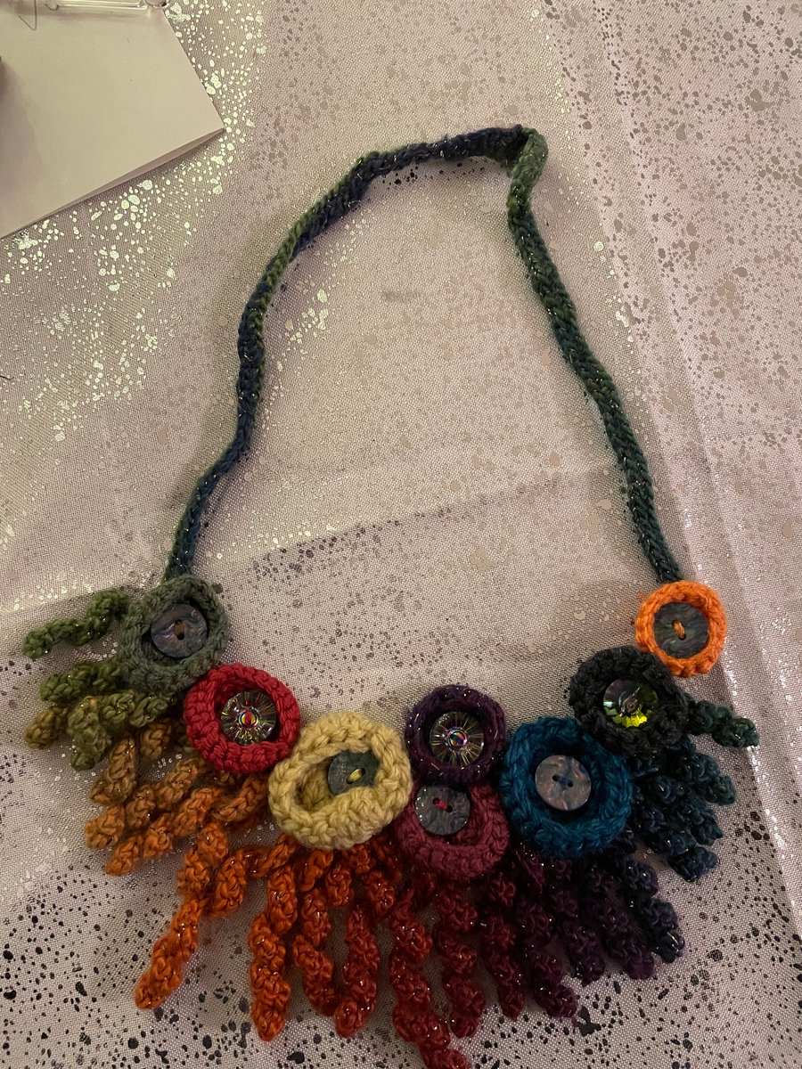 Colourful Crochet Necklace