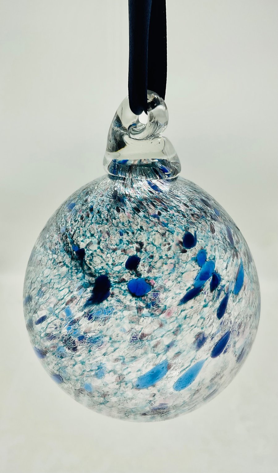 Stormy Colours Glass Bauble
