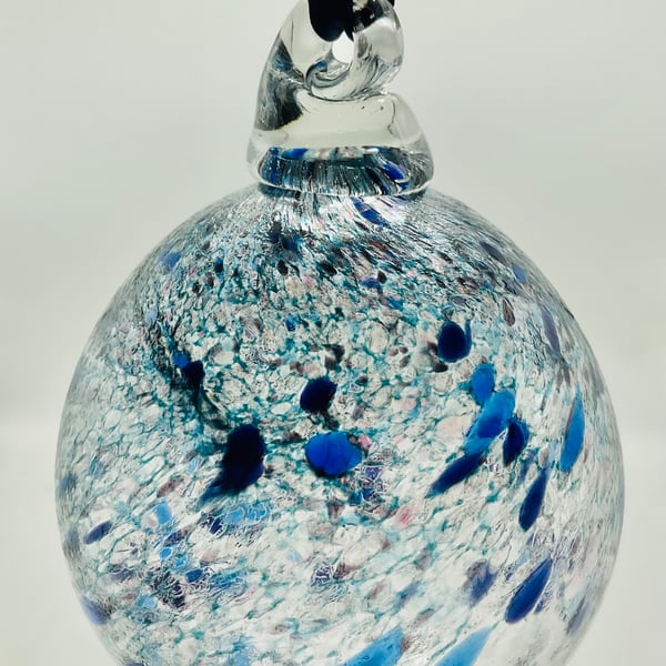 Stormy Colours Glass Bauble