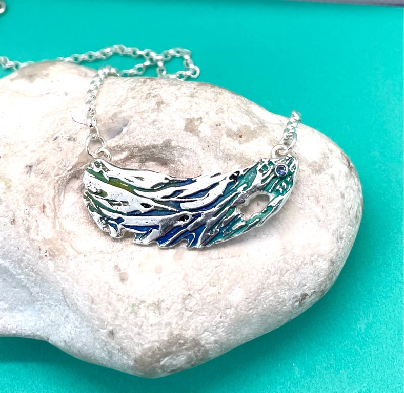 Abstract penguin necklace