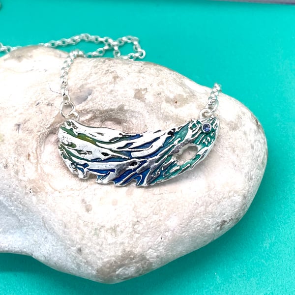 Abstract penguin necklace