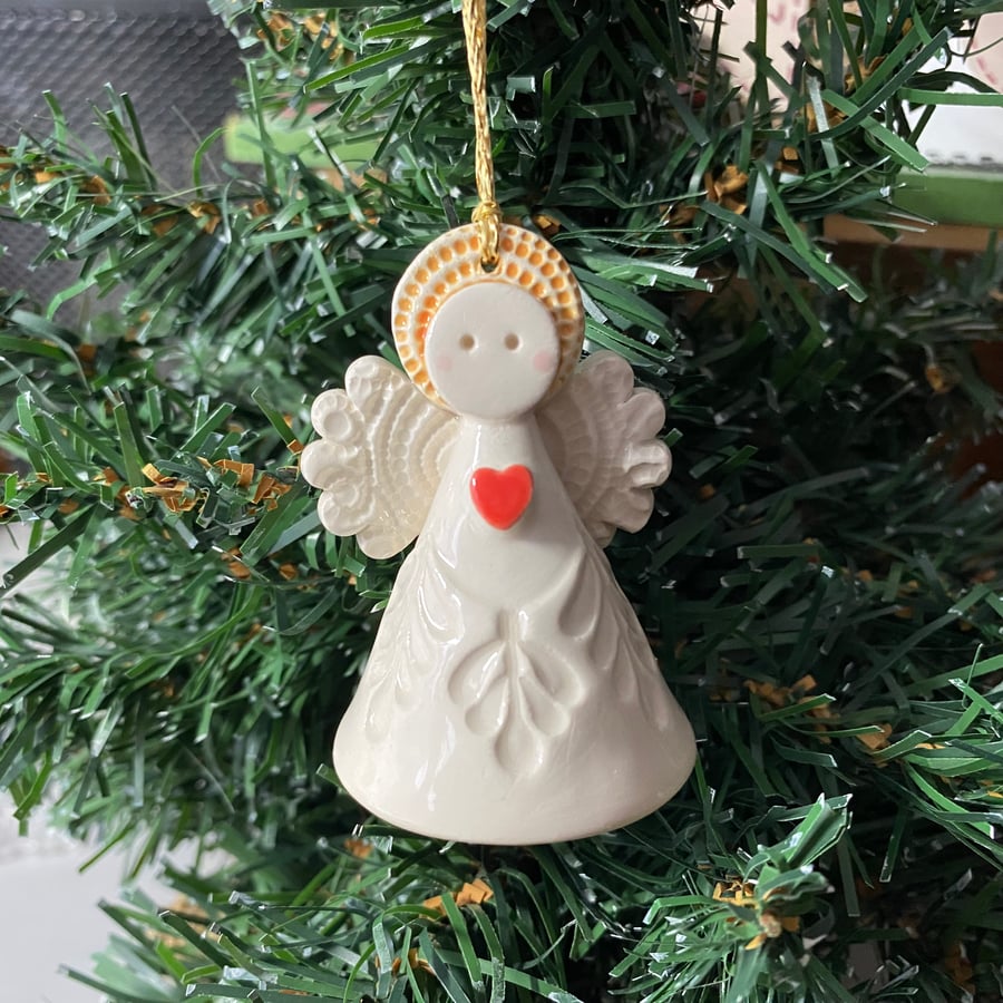 Teeny little ceramic angel