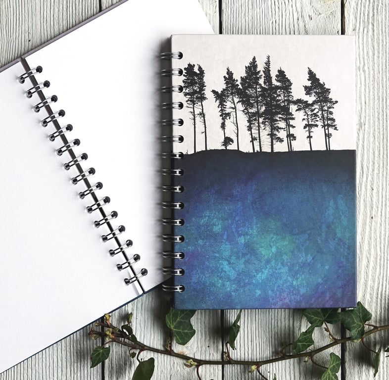 Northumbria Tree Ridge Spiral Notebook: Botanical Hardback Journal