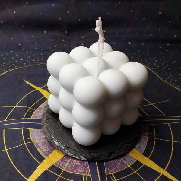 Bobble square candle 
