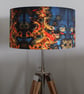 Koi on Cobalt Drum Lampshade by Lily Greenwood - Large - 45cm - Image 2