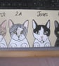 Pet Sign Portrait for 3 or 4 Animals Shed Hutch Custom Painting Dog Cat No Holes - Image 5