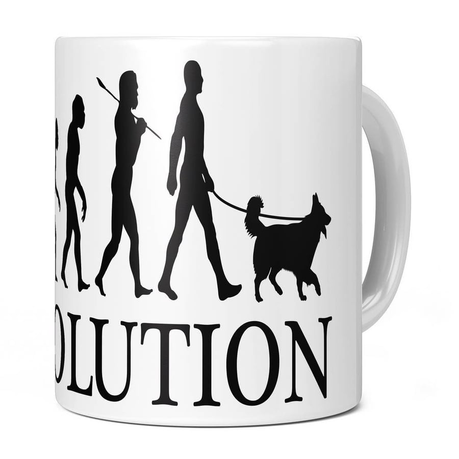 Border Collie Evolution 11oz Coffee Mug Cup - Perfect Birthday Gift for Him or H