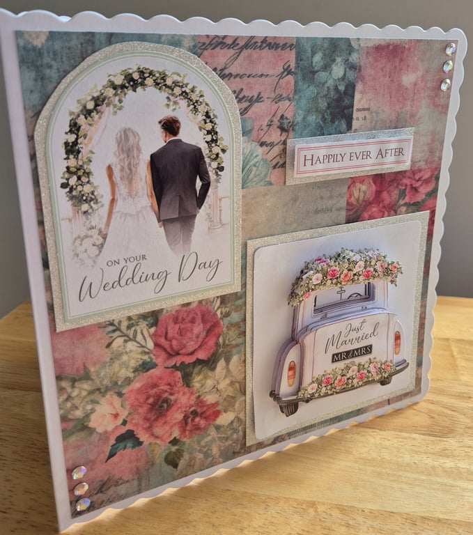 Handmade Wedding Greeting Card