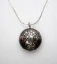 Large Sterling silver Moongazing Hare capsule pendant - Image 1