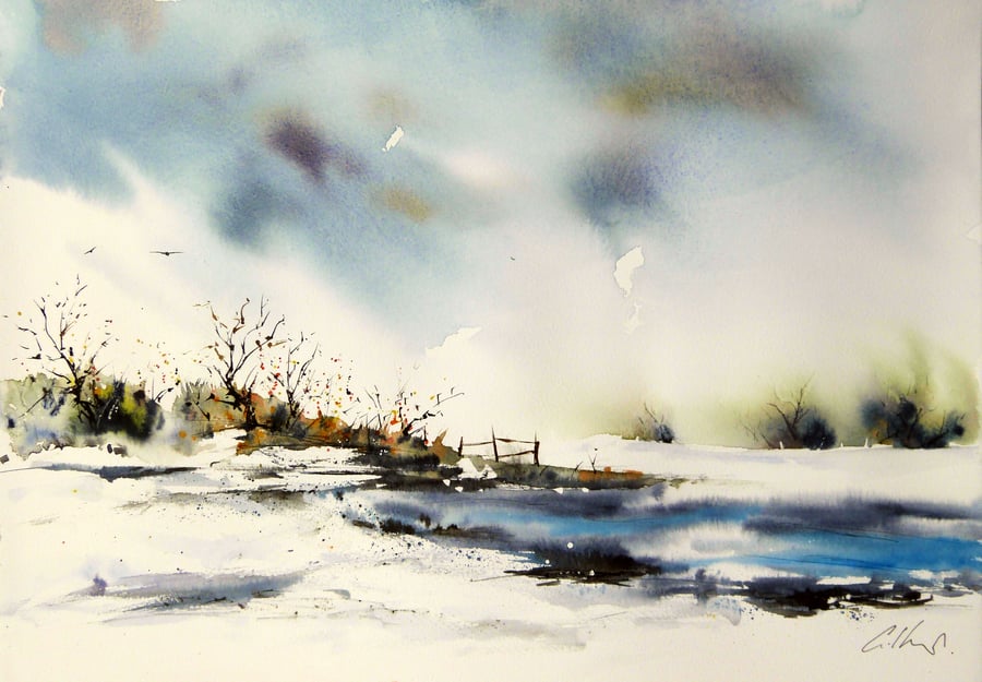 Anew. Original Watercolour Painting.