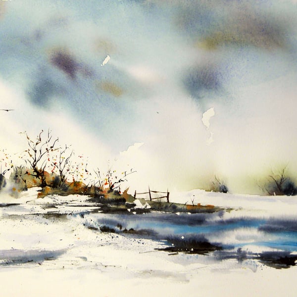 Anew. Original Watercolour Painting.