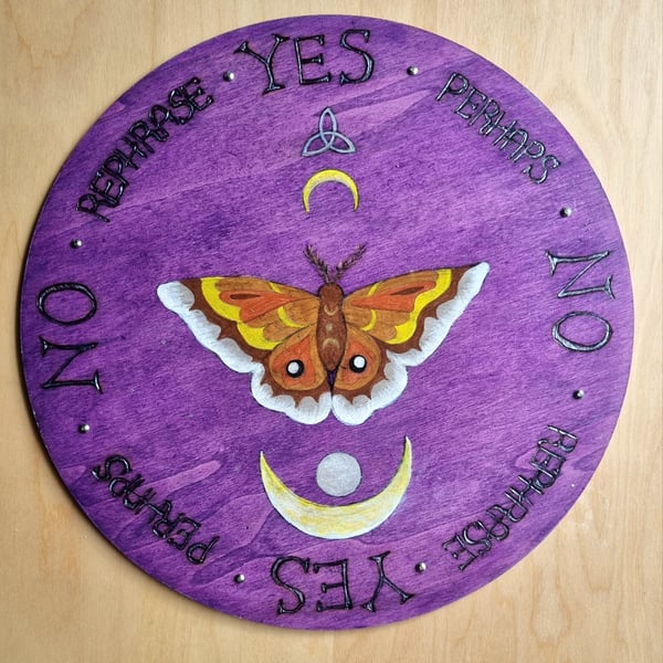 Moth and Moon  Pendulum Board