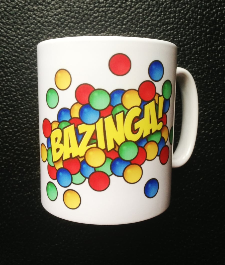 BAZINGA Mug with Personalised Name or message