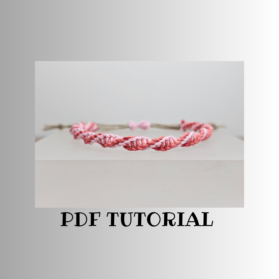 Double Helix Macrame Bracelet Tutorial - macrame tutorial - craft making