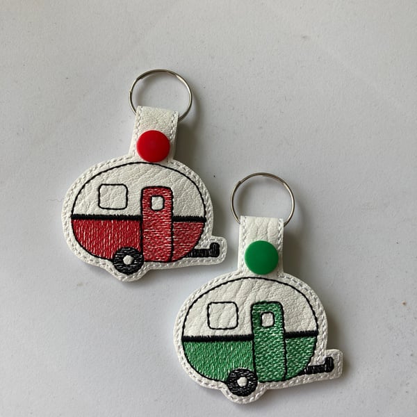 700. Happy Camper keyring