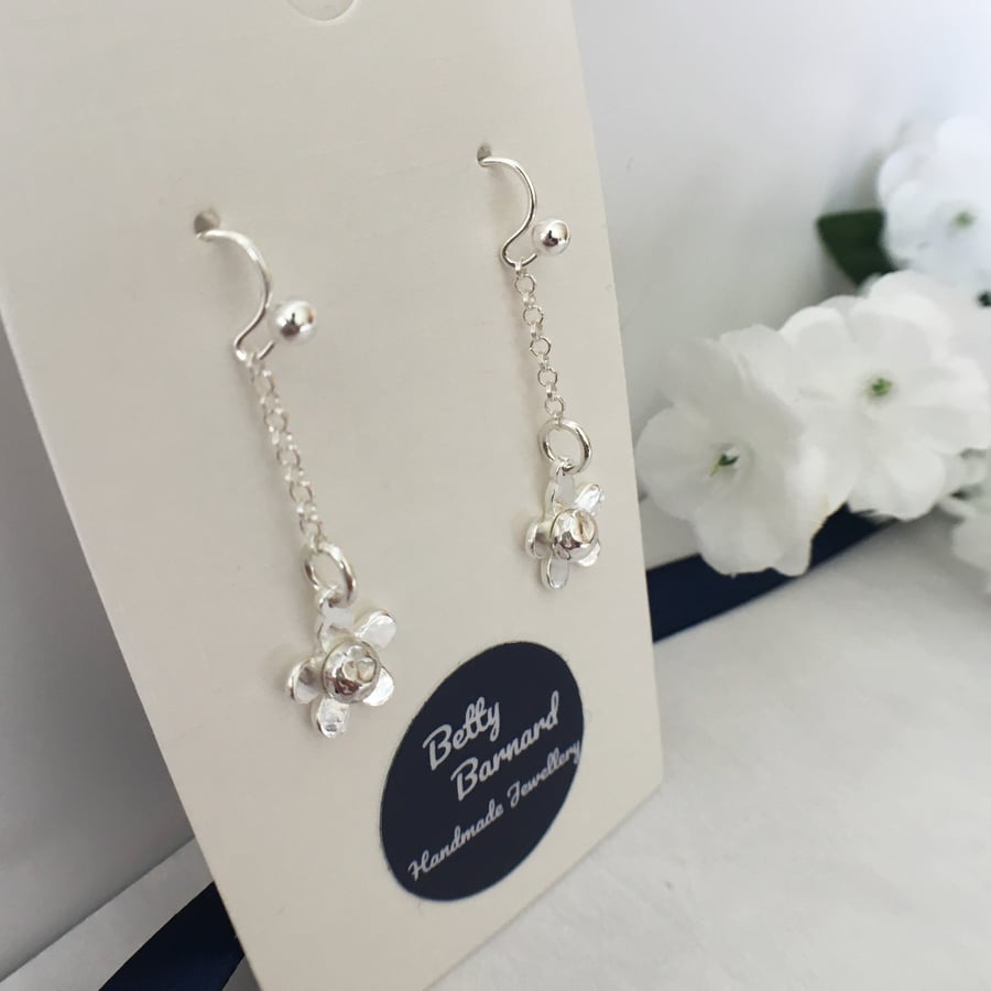 Sterling Silver Daisy Chain Earrings