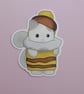 Baby Kitten Bee Sticker - Image 2