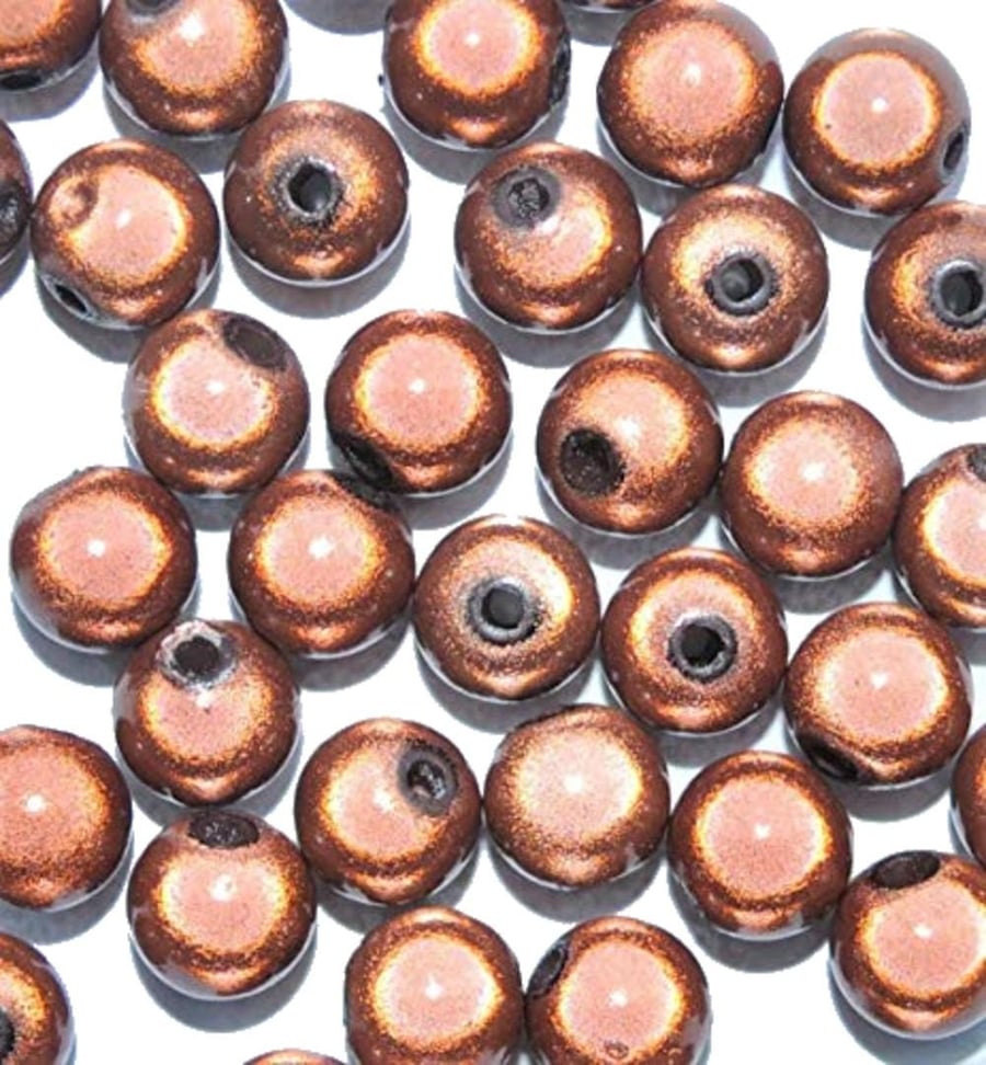 4-12 mm Brown Illusion Miracle Acrylic beads DIY Handcraft or Jewellery Making