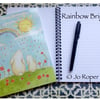 Rainbow Bright Bunny notebook project book by Jo Roper 