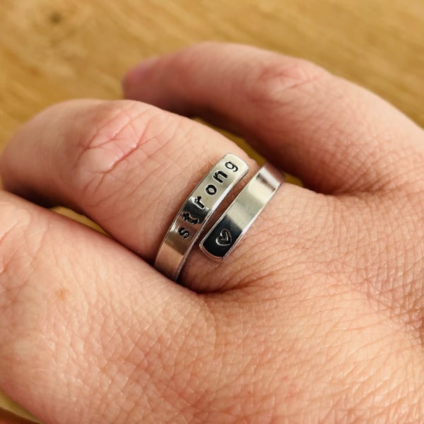 Stamped wrap ring