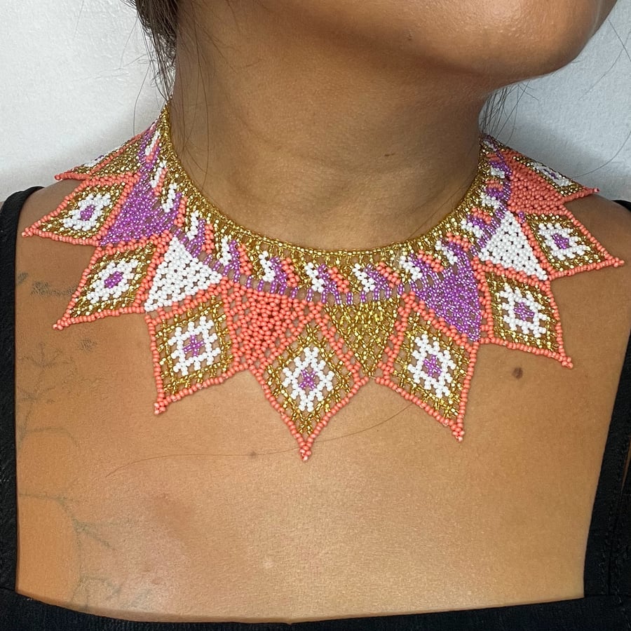 Daydream Dahlia Mayan Necklace