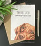 Hungarian Vizsla Dog Card; Birthday, Blank or Personalised. - Image 2