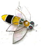  Bee Stained Glass Suncatcher Bumble Queen Insect - Image 2