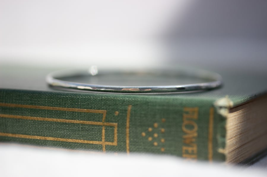 Sterling Silver Skinny Stacking Bangle 