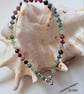 Genuine Ruby, Sapphire & Emerald Dainty Stacker Sterling Silver Bracelet - Image 7