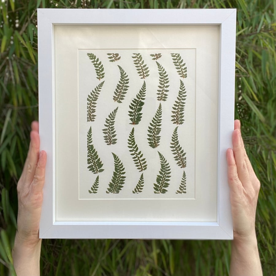 Fern Pressed Foliage Giclee Print - Ready to Frame - A4 Wall Art