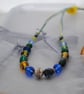 Capri & forest green casual necklace-boho - Image 3
