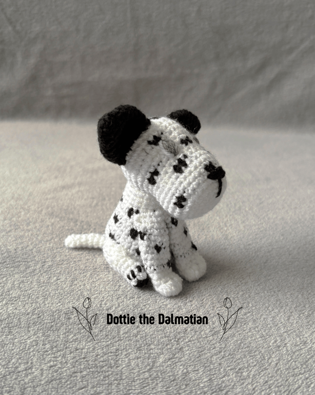 Crochet Dalmation Plush Toy - UKCA Tested Custom Colour Dog Plushie