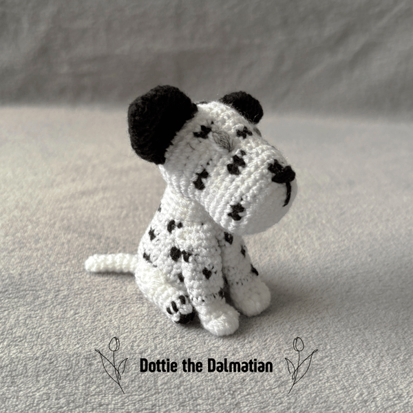 Crochet Dalmation Plush Toy - UKCA Tested Custom Colour Dog Plushie