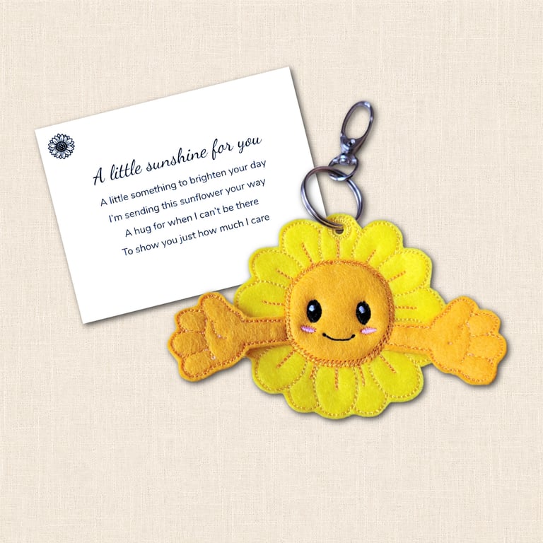 Sunflower Pocket Hug - Little Ray of Sunshine Pocket Pal