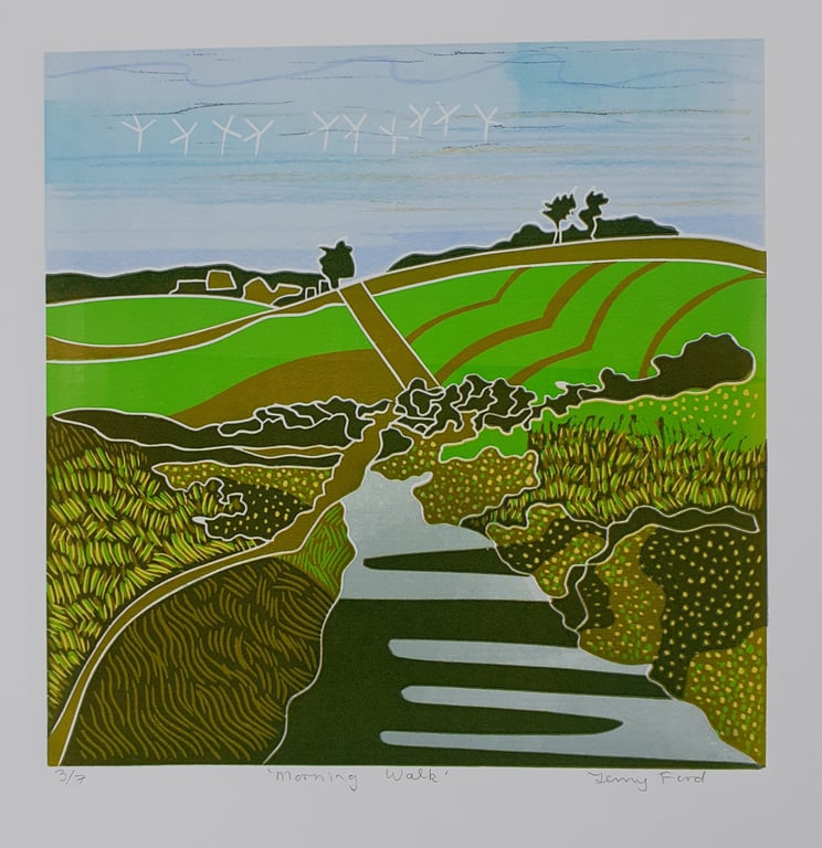 Welsh Landscape- `Morning Walk`.