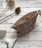 Hand Printed Linen Wash Bag, Toiletry Bag, Accessory Bag - Image 3
