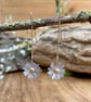 Handmade Gold & Silver Daisy Drop Earrings - Image 1