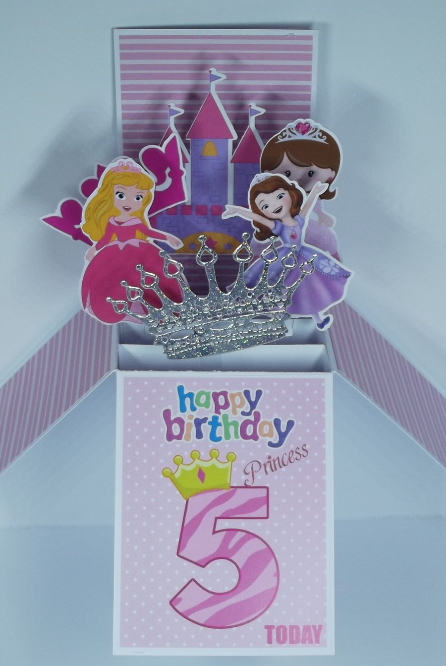 Girls 5th Birthday Card