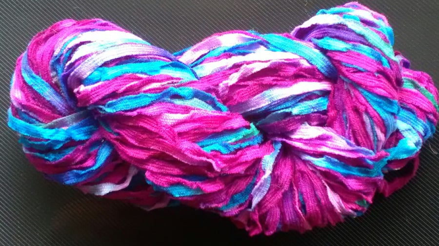 100g COLINETTE TAGLIATELLE hand dyed Merino Ribbon yarn FLORENTYNA