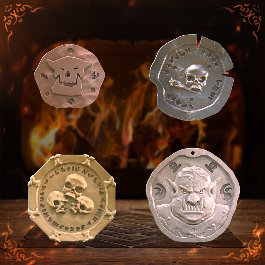 Mythic Roll - Mythic Coins - Troll Coins x10 - DnD Pathfinder RPG Tabletop RPG