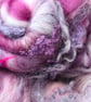 50g Elderberry Crush Art Batt for Spinning & Felting - Image 4