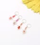 Floral Stitch Markers - Flowers with crystal beads - Crochet Option Available - Image 5